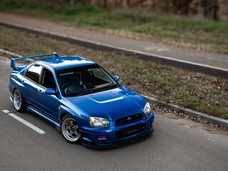 2001 Subaru Impreza WRX II, синий, 1490000 рублей, вид 3