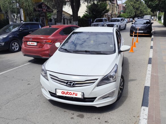 2016 Hyundai Solaris I Рестайлинг, белый