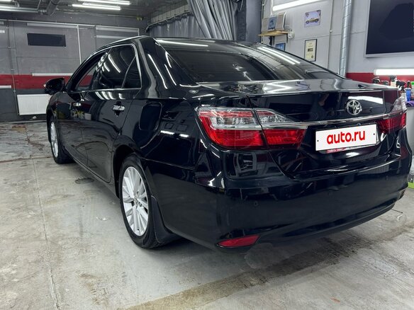 2015 Toyota Camry VII (XV50) Рестайлинг, чёрный - вид 7