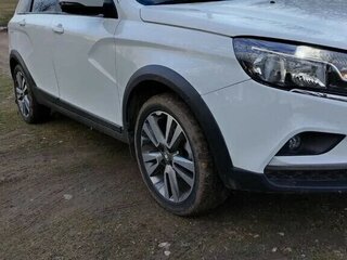 2020 Lada (ВАЗ) Vesta SW Cross I, белый, 1150000 рублей, вид 4