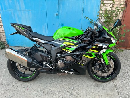 2019 Kawasaki ZX-6 Ninja, зелёный, 900000 рублей, вид 1