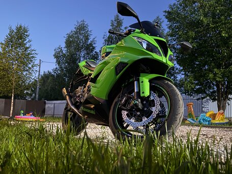 2018 Kawasaki ZX-6 Ninja, зелёный, 1000000 рублей, вид 1