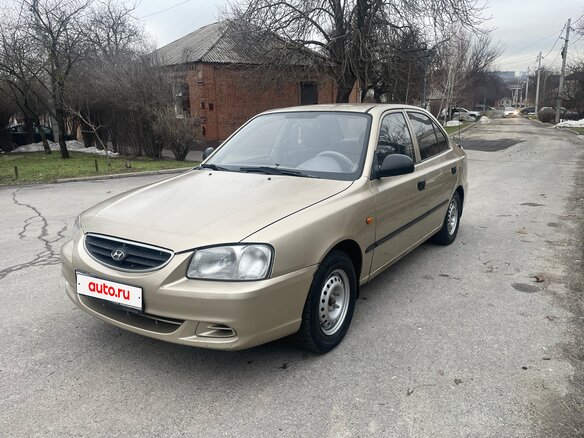 2006 Hyundai Accent ТагАЗ II, бежевый, 335000 рублей