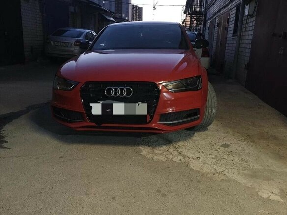 2014 Audi A4 IV (B8) Рестайлинг, красный, 1800000 рублей - вид 9