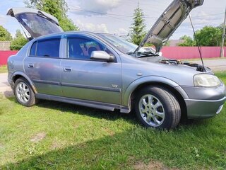2002 Opel Astra G, серебристый, 205000 рублей, вид 4