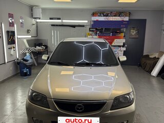 2003 Mazda 323 VI (BJ) Рестайлинг, бежевый, 430000 рублей, вид 3
