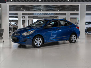 2013 Hyundai Solaris I, синий, 830000 рублей, вид 1