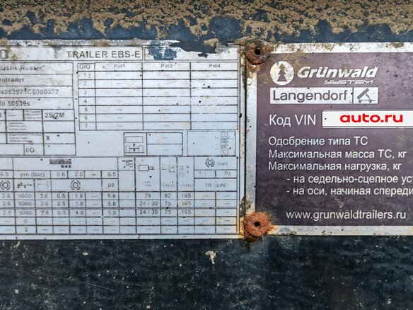 2012 Grunwald Прицеп самосвальный, серый, 488888 рублей - вид 4