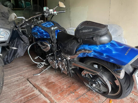 2007 Yamaha XV 1700 Warrior, синий, 800000 рублей, вид 3
