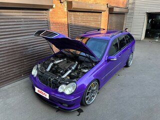 2001 Mercedes-Benz C-Класс AMG 32 AMG II (W203), фиолетовый, 2100000 рублей, вид 2