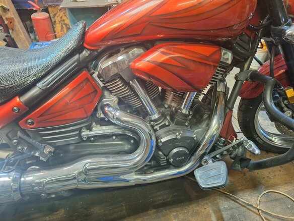 2004 Yamaha XV 1700 Warrior, красный, 765000 рублей - вид 10