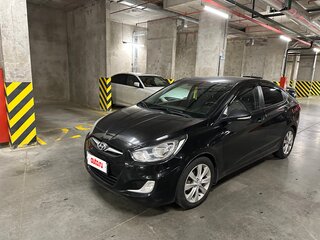 2011 Hyundai Solaris I, чёрный, 930000 рублей, вид 1