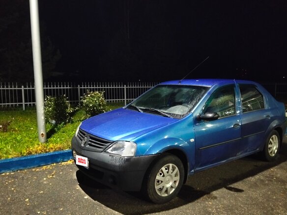 2007 Renault Logan I, синий, 249900 рублей