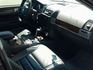 2008 Volkswagen Touareg I Рестайлинг, чёрный, 1450000 рублей, вид 4