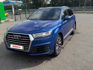 2016 Audi Q7 II (4M), синий, 3450000 рублей, вид 1
