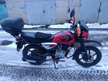 2023 Bajaj Boxer BM 150X, красный, 120000 рублей, вид 2