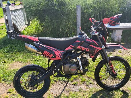 2022 Kayo Basic TT125, красный, 60000 рублей, вид 2