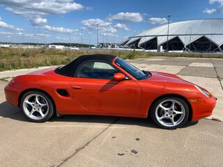 2001 Porsche Boxster I (986), красный, 2200000 рублей, вид 2