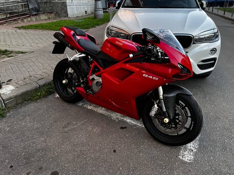 2008 Ducati 848, красный, 650000 рублей, вид 1