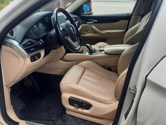 2015 BMW X6 30d II (F16), белый, 3350000 рублей - вид 9