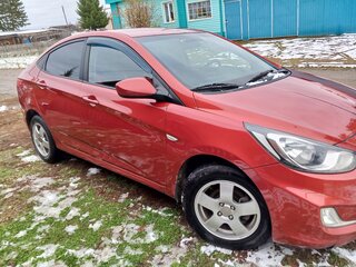 2012 Hyundai Solaris I, пурпурный, 750000 рублей, вид 4