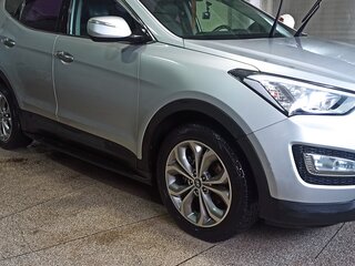 2013 Hyundai Santa Fe III, серебристый, 1325000 рублей, вид 4