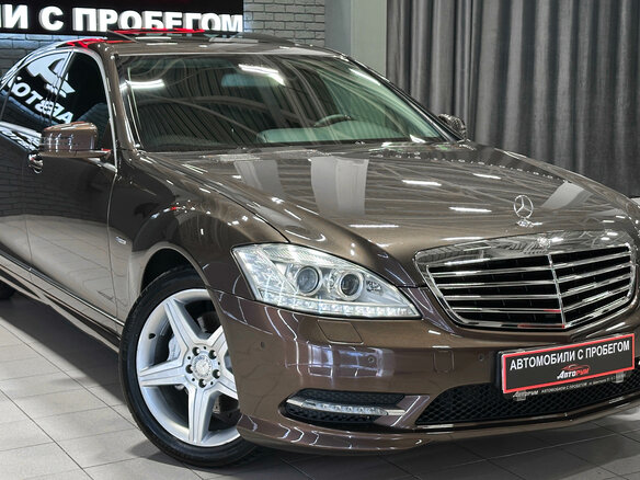 2012 Mercedes-Benz S-Класс 350 V (W221) Рестайлинг, коричневый - вид 4