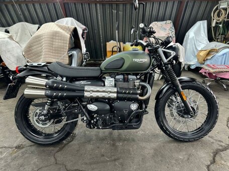 2017 Triumph Scrambler, зелёный, 1050000 рублей, вид 3