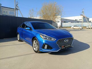 2017 Hyundai Sonata VII (LF) Рестайлинг, синий, 1399000 рублей, вид 3