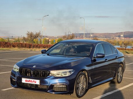 2018 BMW 5 серии 530d VII (G30/G31/G38), синий, 4300000 рублей, вид 1