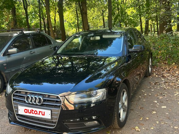 2013 Audi A4 IV (B8) Рестайлинг, чёрный, 1310000 рублей - вид 2