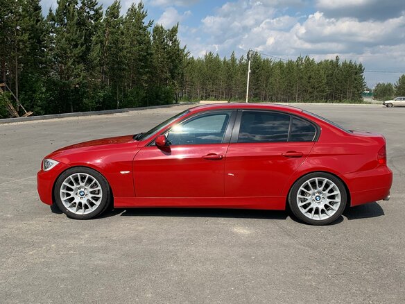 2007 BMW 3 серии 325i V (E90/E91/E92/E93), красный, 950000 рублей - вид 9