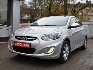 2012 Hyundai Solaris I, серый, 899000 рублей, вид 4