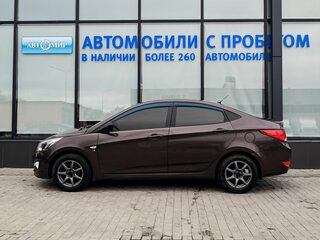 2016 Hyundai Solaris I Рестайлинг, коричневый, 919000 рублей, вид 2
