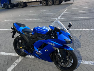 2008 Kawasaki ZX-6R Ninja, синий, 630000 рублей, вид 4