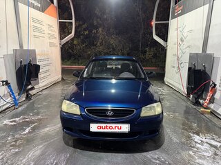 2007 Hyundai Accent ТагАЗ II, синий, 300000 рублей, вид 2