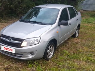 2013 Lada (ВАЗ) Granta I, серебристый, 385000 рублей, вид 2
