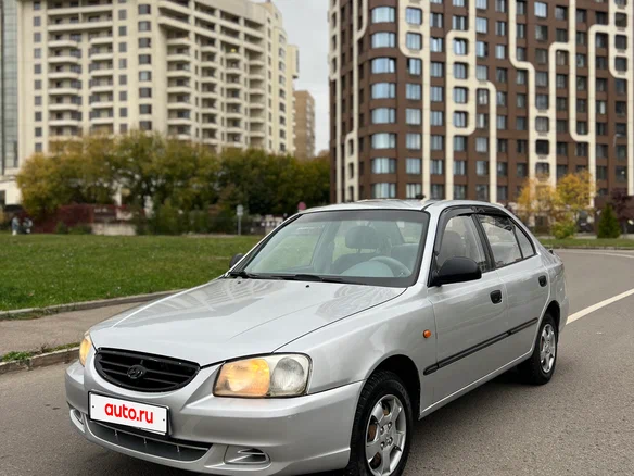 2007 Hyundai Accent ТагАЗ II, серебристый, 265000 рублей