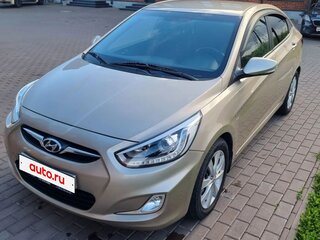 2013 Hyundai Solaris I, бежевый, 870000 рублей, вид 1