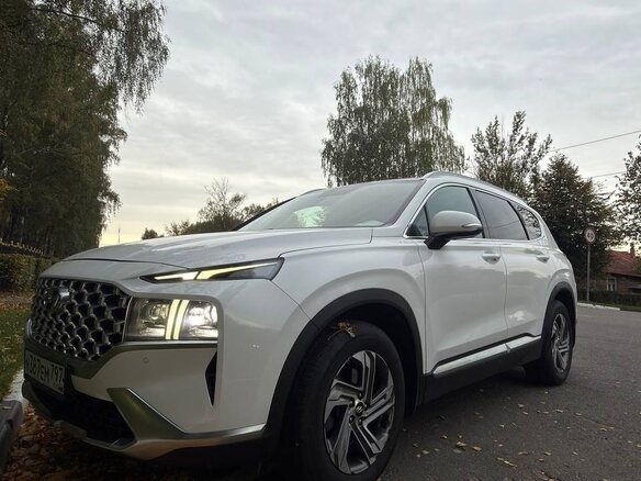 2021 Hyundai Santa Fe IV Рестайлинг, белый - вид 7