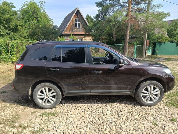 2008 Hyundai Santa Fe II, пурпурный, 1050000 рублей - вид 1