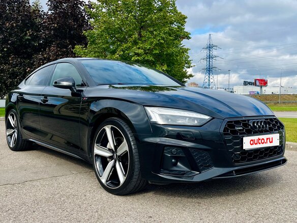 2020 Audi A5 40 TDI II (F5) Рестайлинг, чёрный - вид 1