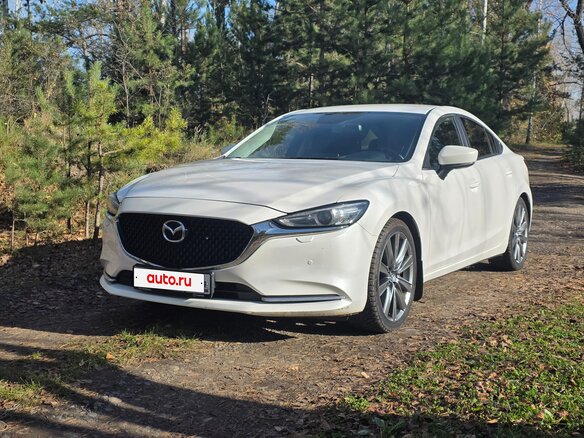 2019 Mazda 6 III (GJ) Рестайлинг 2, белый, 2400000 рублей