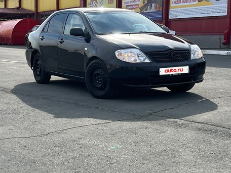 2003 Toyota Corolla IX (E120, E130), чёрный, 300000 рублей, вид 2