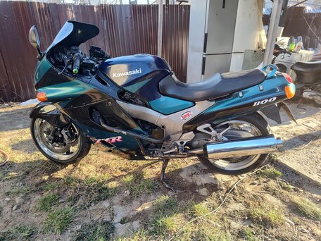 1998 Kawasaki ZZR 1100, синий, 300000 рублей, вид 2
