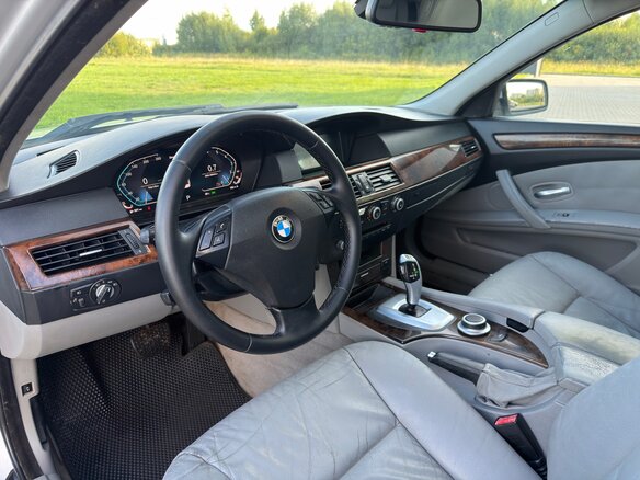2008 BMW 5 серии 528i V (E60/E61) Рестайлинг, серый - вид 25