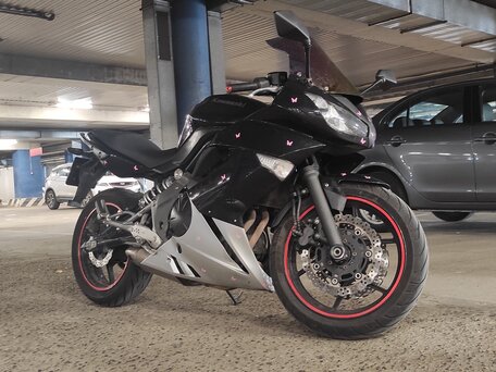 2011 Kawasaki ER-4F (Ninja 400R), чёрный, 360000 рублей, вид 1