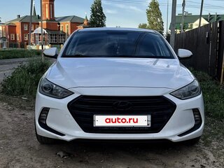 2016 Hyundai Elantra VI (AD), белый, 1350000 рублей, вид 2