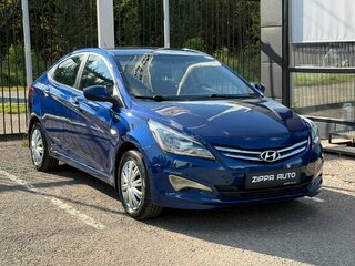 2016 Hyundai Solaris I Рестайлинг, синий, 819000 рублей, вид 1