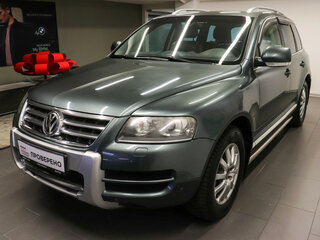 2006 Volkswagen Touareg I, зелёный, 990000 рублей, вид 1